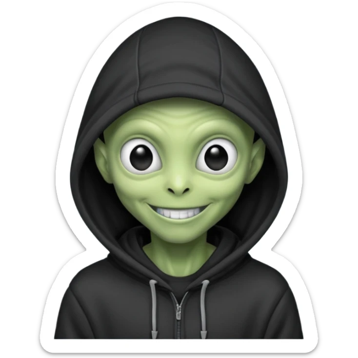 alien wear hoodie in guardian of the galaxy sticker
