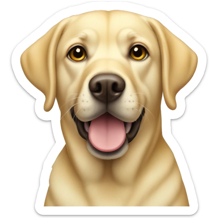 yellow Labrador   sticker