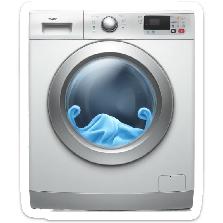 Washing machine sticker