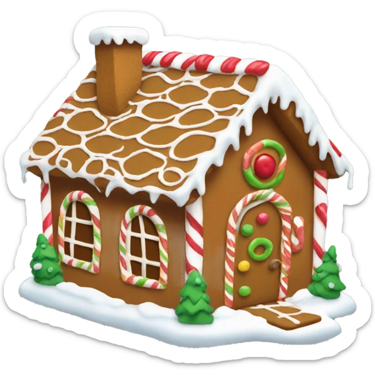 gingerbread house sticker