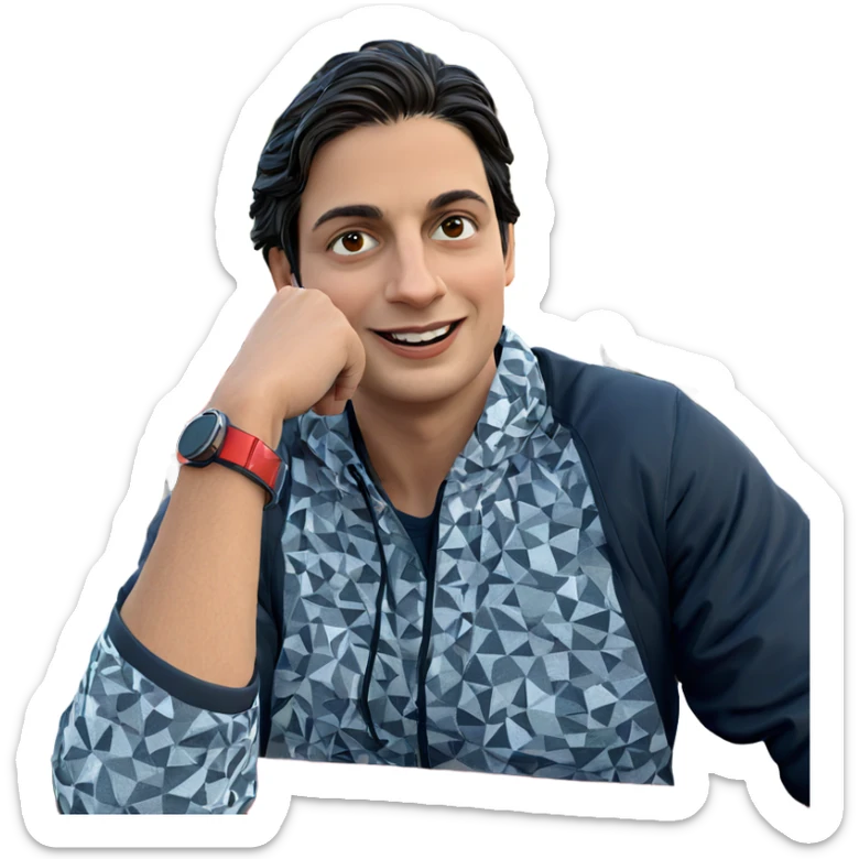 smiling boy outdoors by car sticker