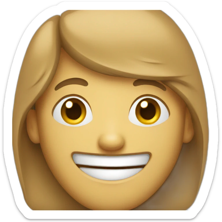 A cheerful person sticker