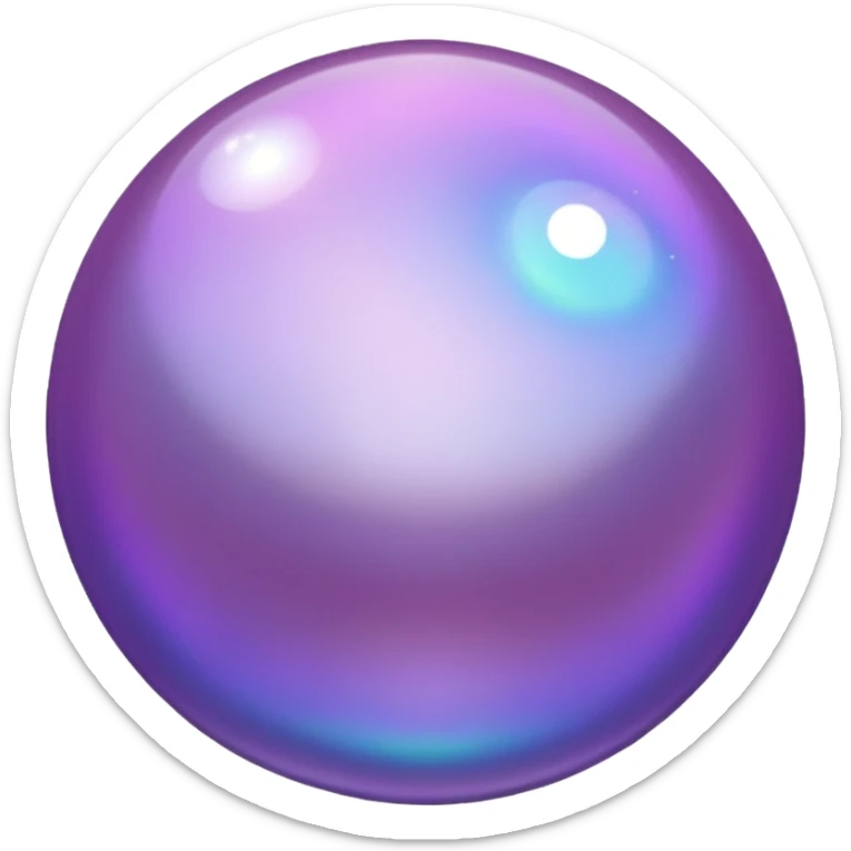 purple pearl sticker