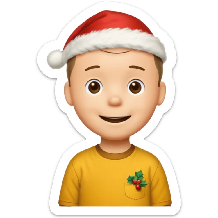 Vintage 1970's cartoon Charlie brown christmas, movie sticker