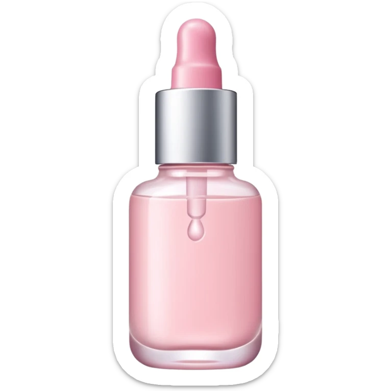 Light pink skin care serum  sticker