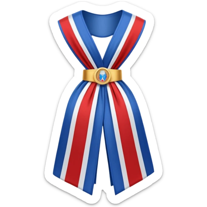the mayor’s sash (with the color of french flag) sticker