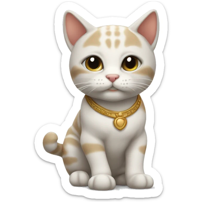 Cute Roman skin cat  sticker
