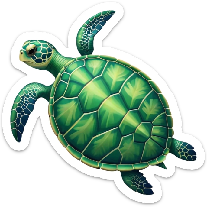 sea turtle sticker