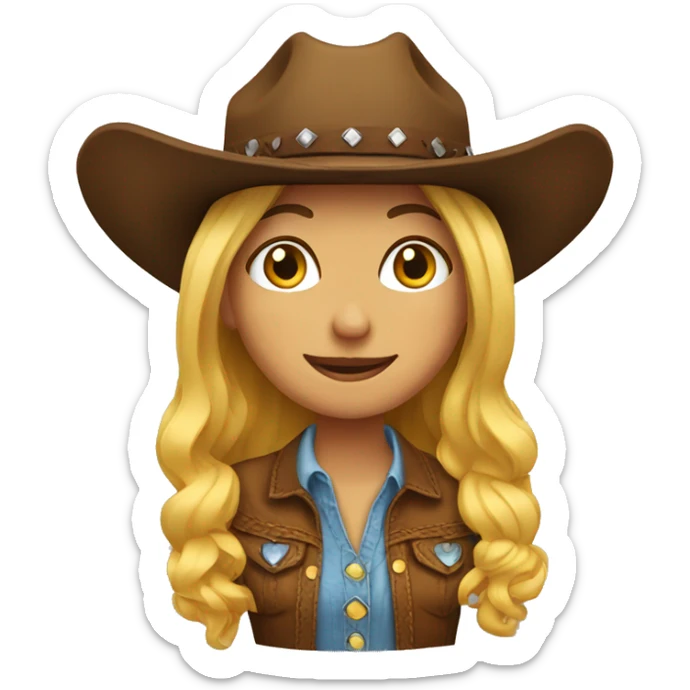 Cowgirl sticker