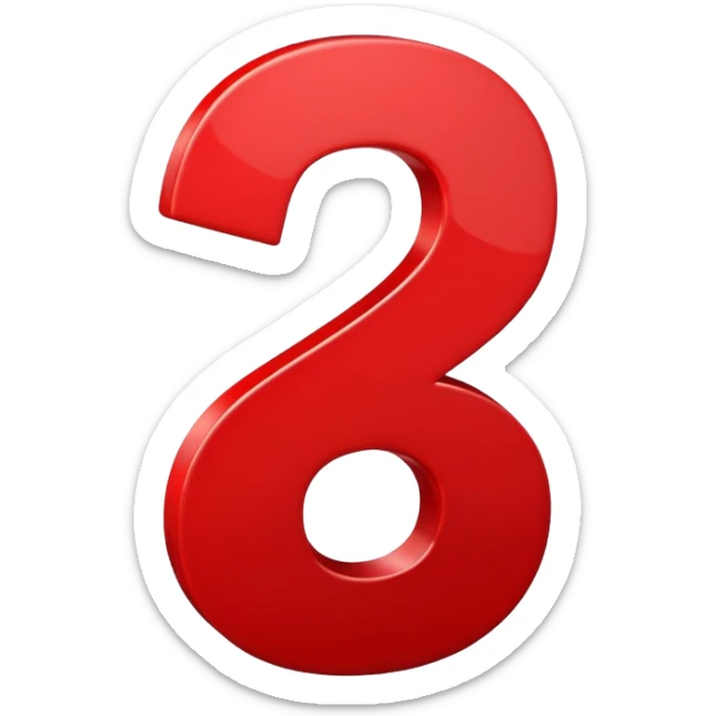 A 3D cartoon plus and percentage sign in red, glossy finish, Memoji-style realism. sticker