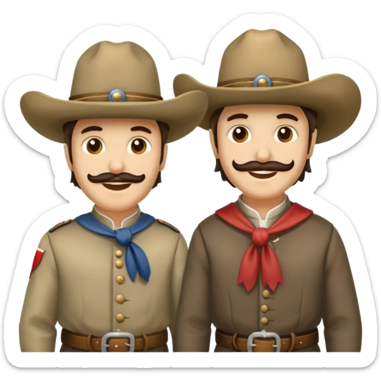 historical painting of Texans celebrating at the alamo sticker