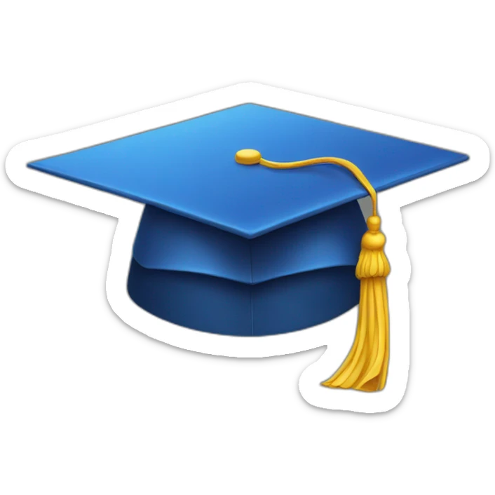 graduation cap sticker