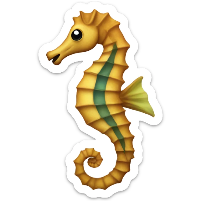 Sea horse sticker