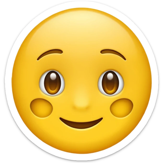 I want to make a emoji only N in glowing a simple design yellow without background sticker