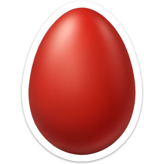 red egg sticker