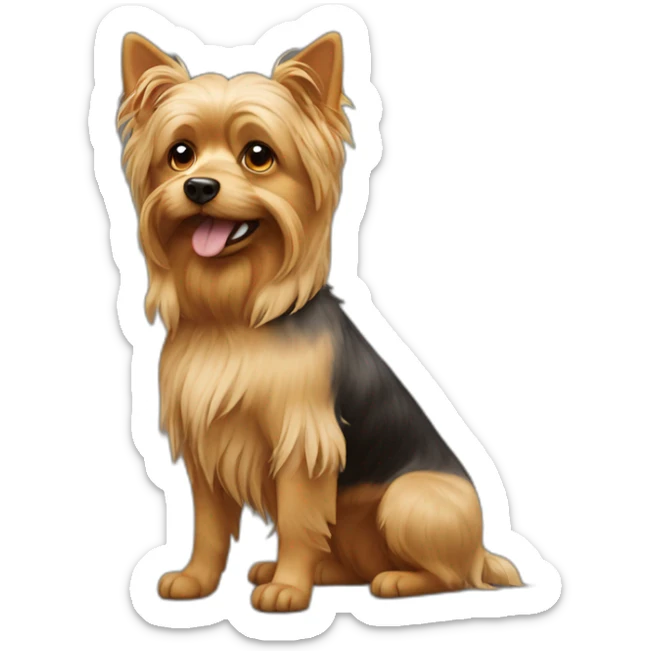 yorkshire dog sticker