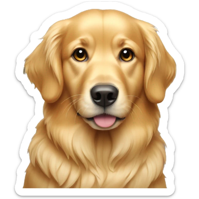 golden retriever  sticker