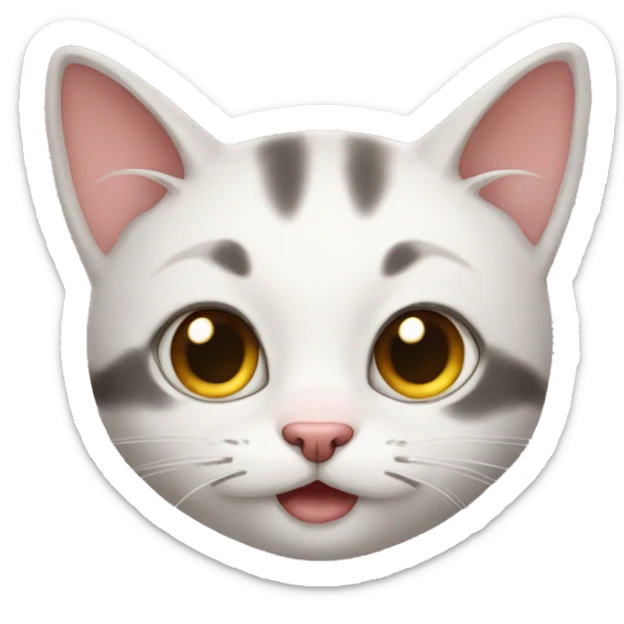 Cute cat sticker