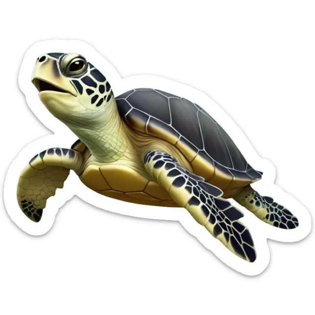 Sea turtle sticker