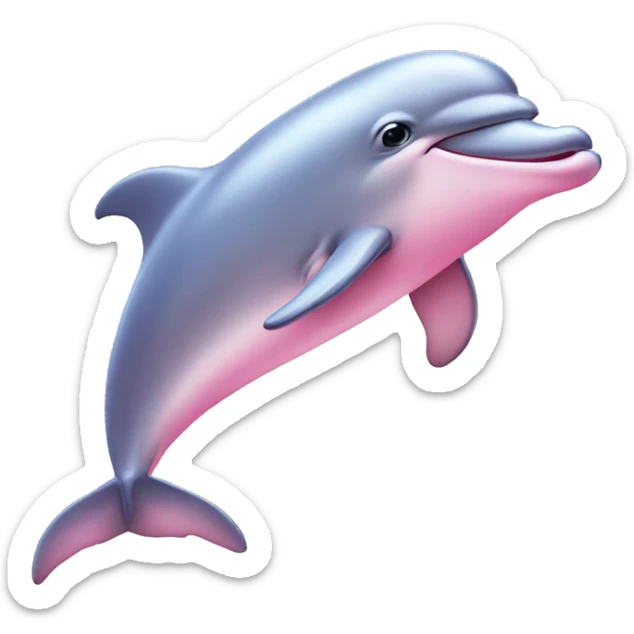 Pastel-pink-colors-dolphin sticker