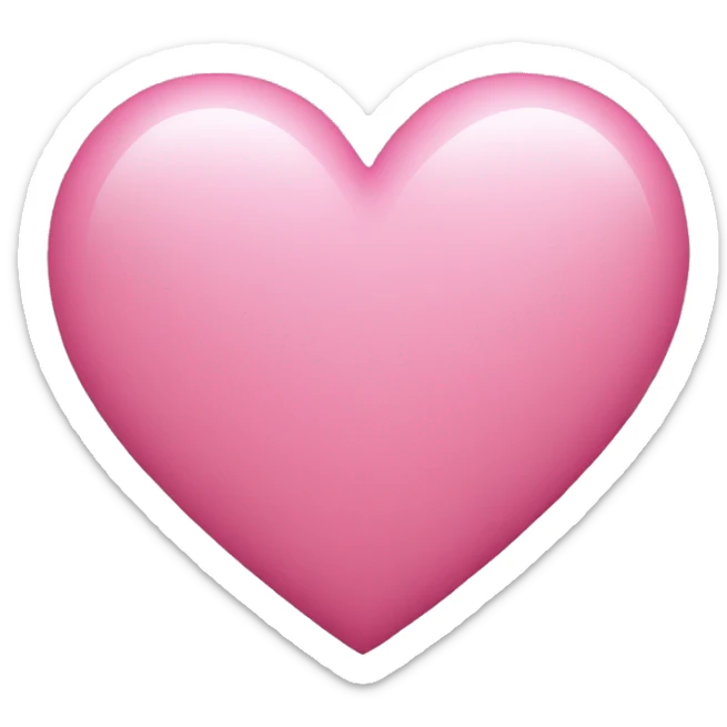 Pink heart sticker