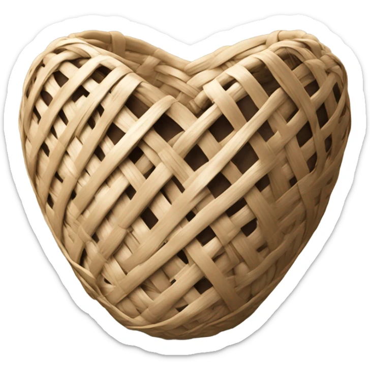 heart basket sticker