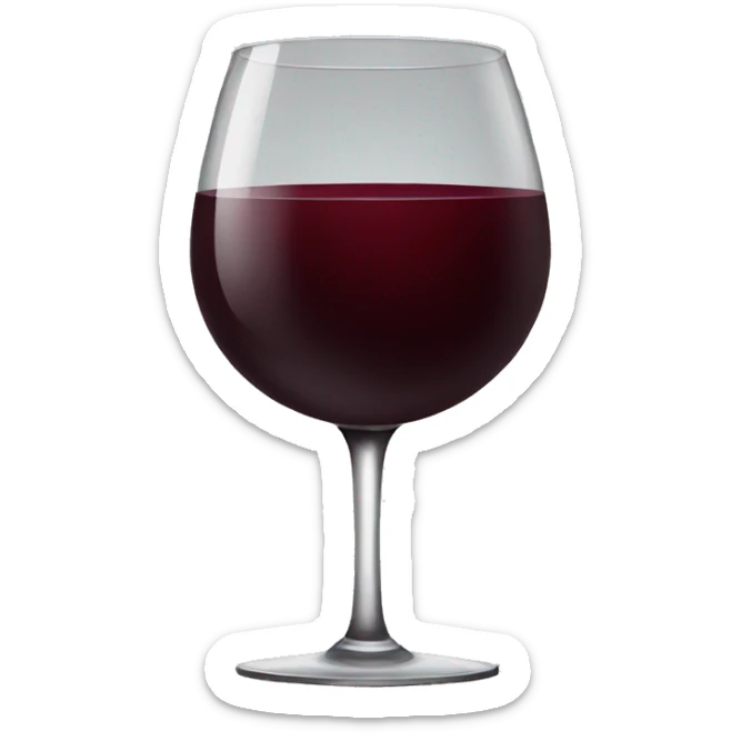 Red wine sticker