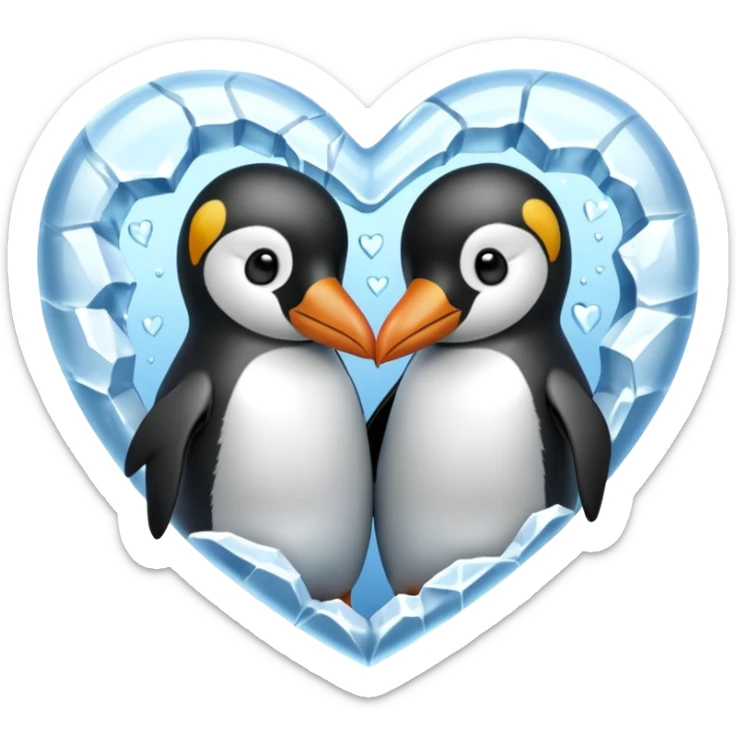 Susunkan aku emoji yang ada di game whiteout survival menjadi sebuah gambar love sticker