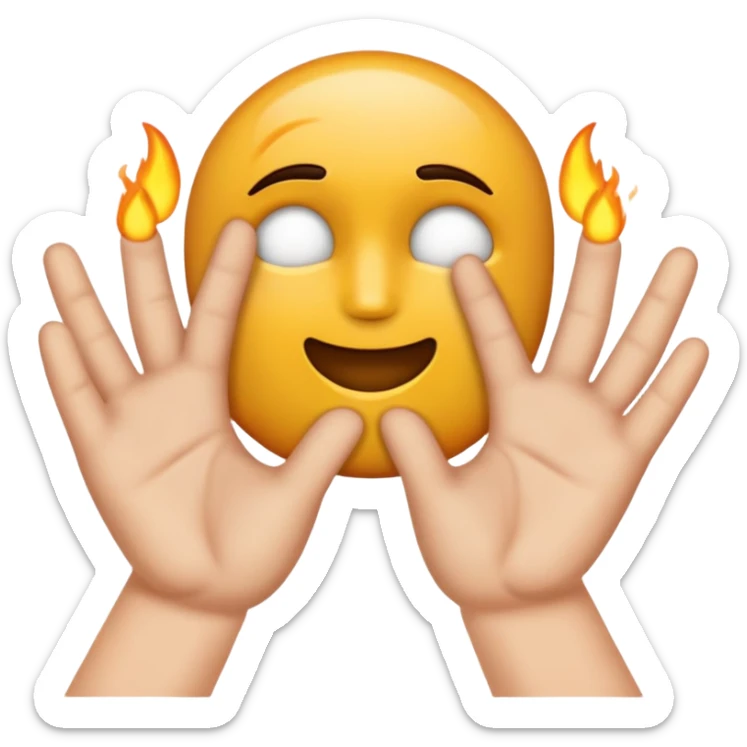 Peux tu mettre cette emojis 🤗 mais à la place des mains mettre cette emojis 🖕  sticker