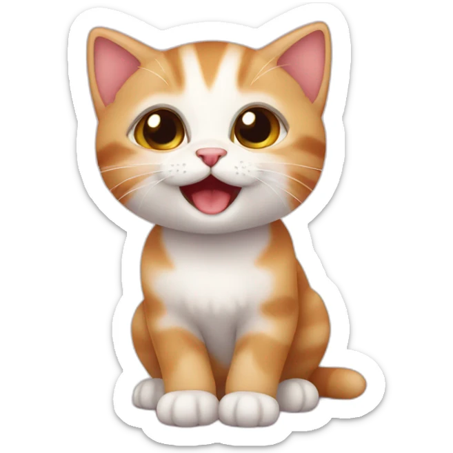 cute kitten sticker