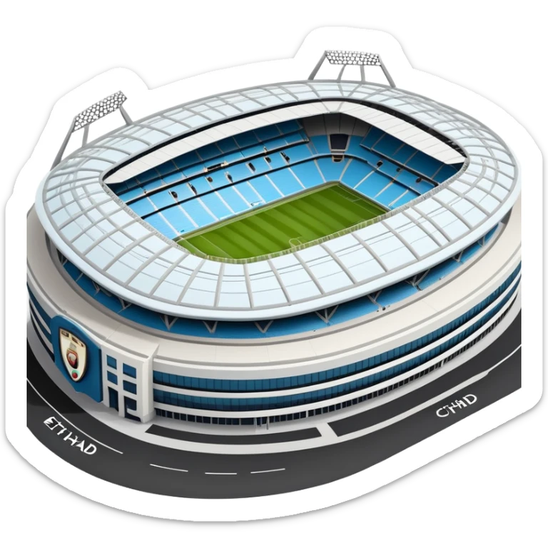 Etihad Stadium, home of Manchester City football club sticker
