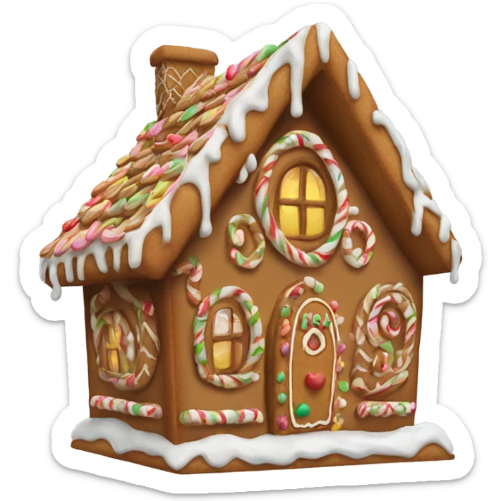 gingerbread house sticker
