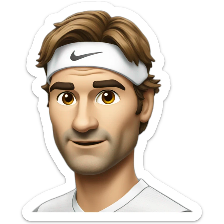 roger federer sticker