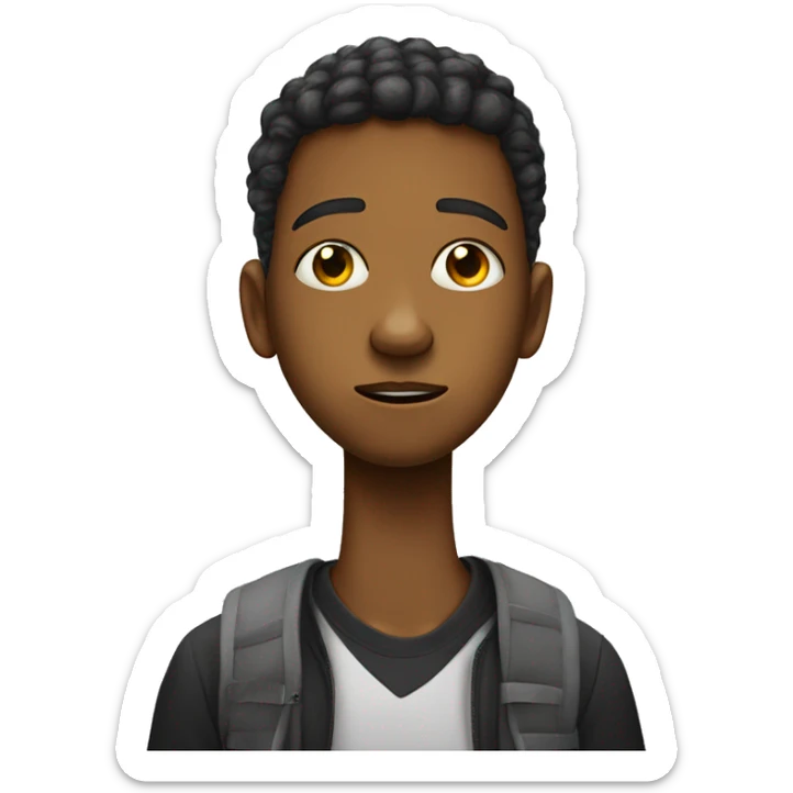 Imagine the face of a teenager when they want to tell their father that they hate the new school they’ve been transferred to. Their expression might show frustration, sadness, fear, and yet a glimmer of hope sticker