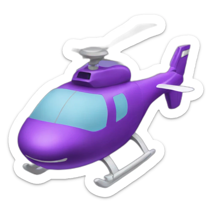 air taxi purple sticker