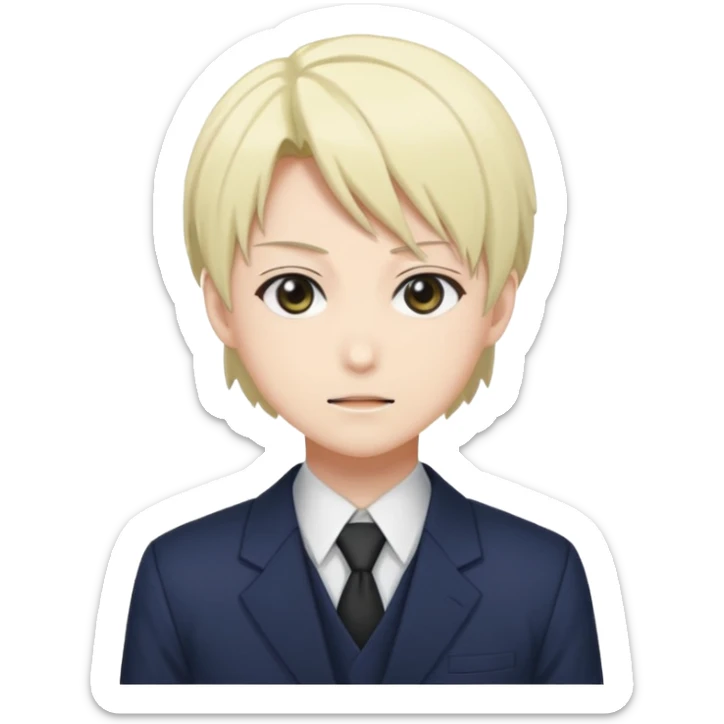 Ayanokoji kiyotaka from class room of the elite anime need emoji with his face instid emoji expresion sticker