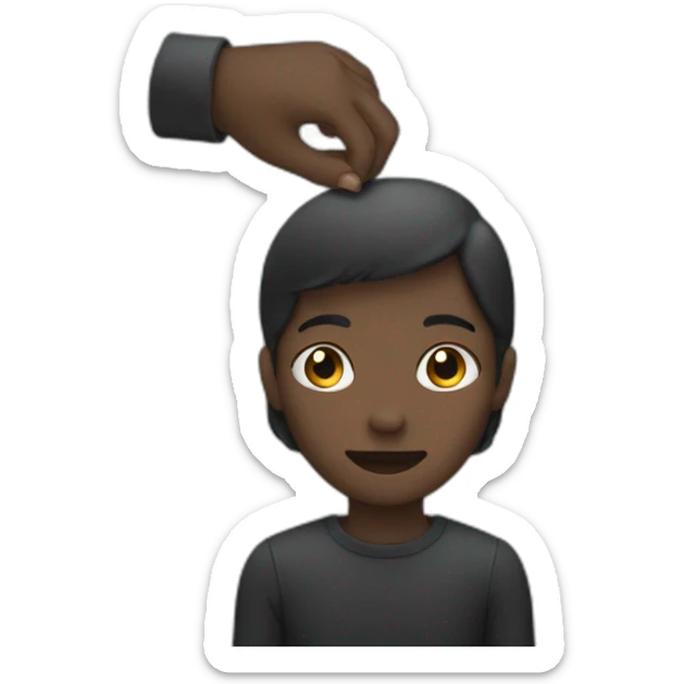 Personne noire choquée avec les mains derrière la tête sticker