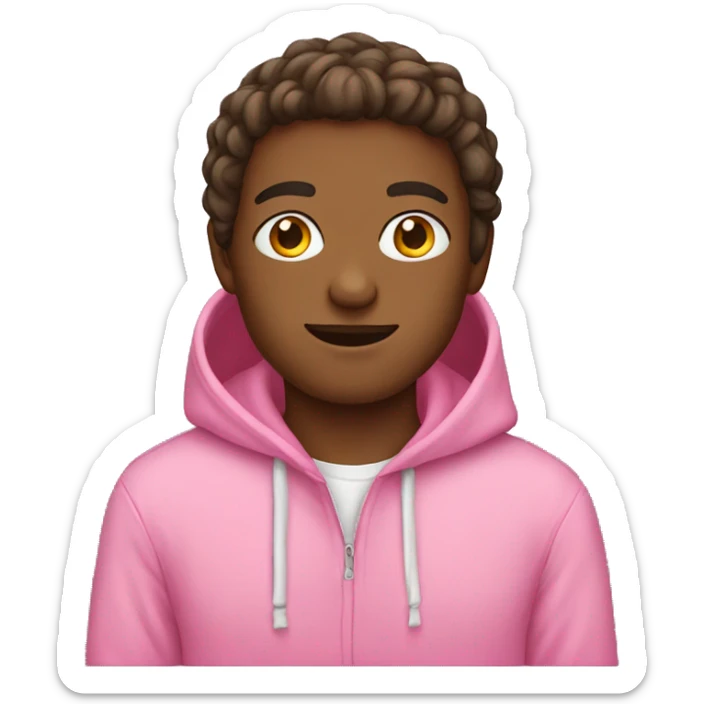 Pink hoodie sticker