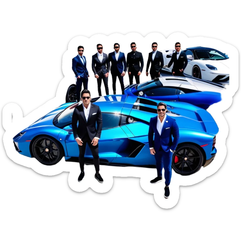Grant Cardone, Tai Lopez, Josh King Madrid, Alex Hormozi, Iman Gadzhi, Daniel G, Branden Condy, Patrick Bet-David, Dan Henry, Luke Belmar, Shelby Sapp, Leila Hormozi, Tefi Valenzuela, business, influencers, friends, rich millionaire success lifestyle, private jet , supercars, success, sales sticker