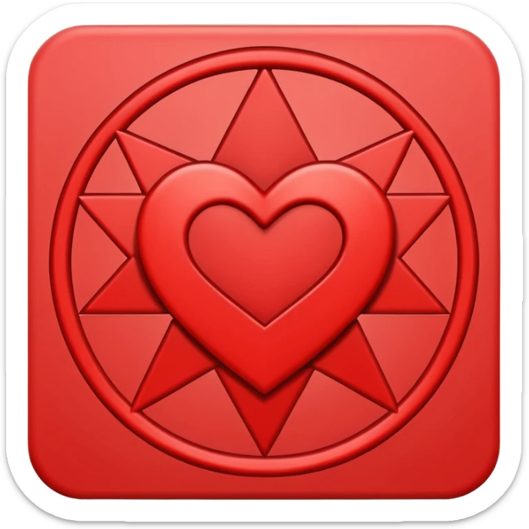 Make an emoji of a heartagram it should be a pentagram but instead of two traingles it should be a heart and a triangle  sticker