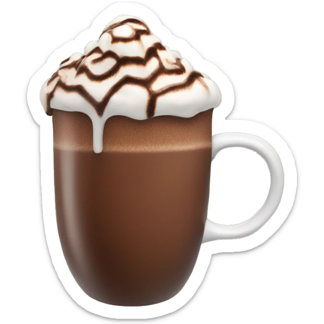 Hot chocolate sticker
