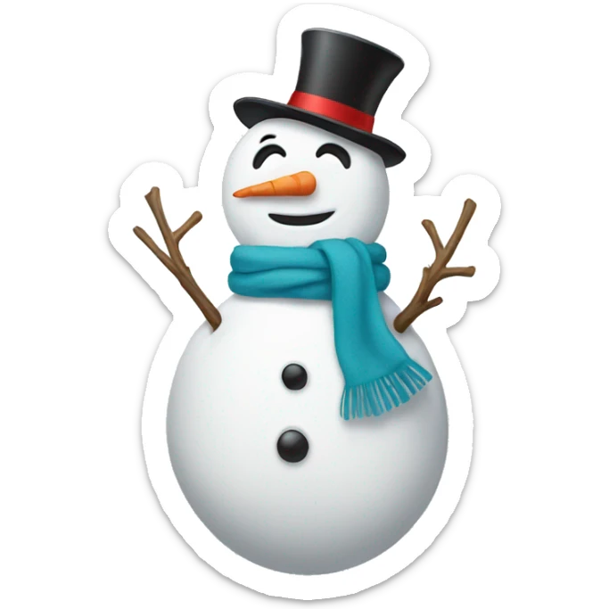 Snowman sticker