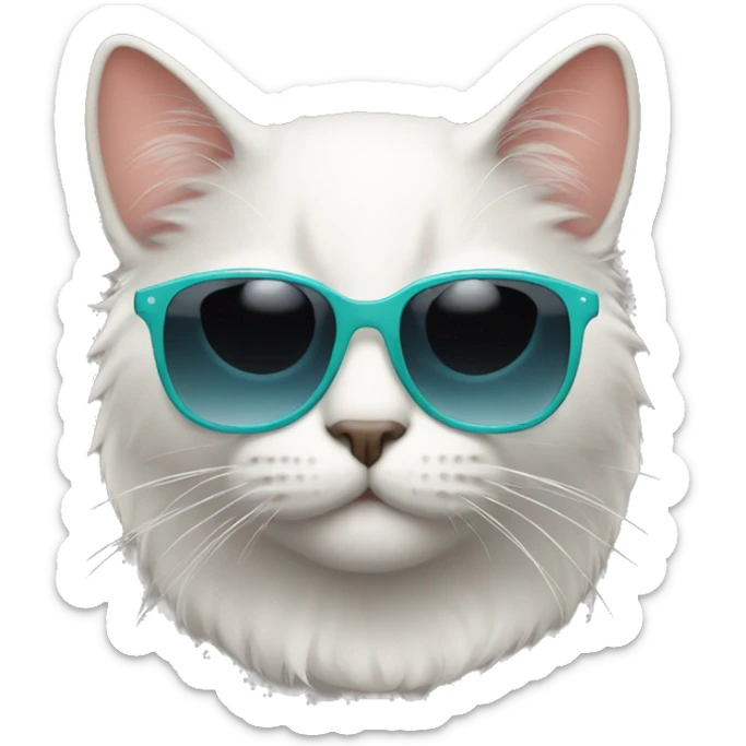 Cat with sunglasses sticker