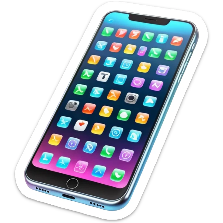 i need an emoji or png for "call outcomes" for my flowchats - i though about a phone with apps showing them as holograms going out of the phone so it will simulate like differnet outcomes that can get of the calll sticker