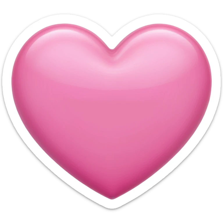 a pink heart with different styles sticker