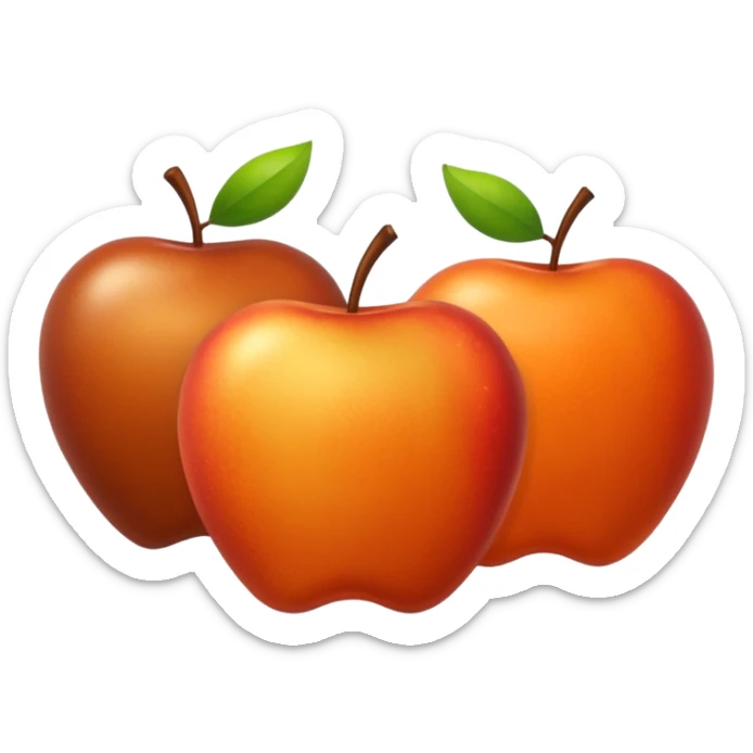 Can you make the yellow one to look more like brown and the orange to look more sticker