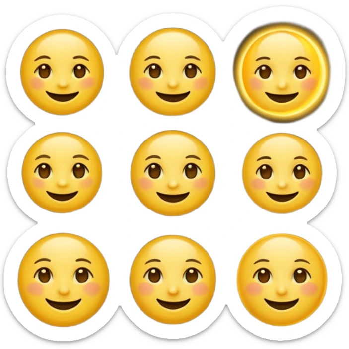 Genarate me a emoji of Drak mode moon and bright mode sun Like we got In our mobile phones sticker