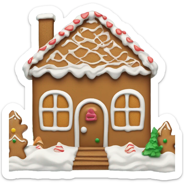 gingerbread house sticker