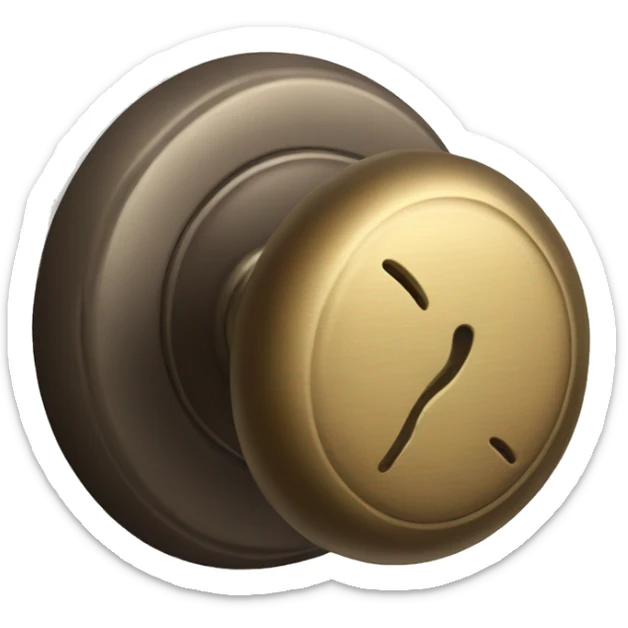 door knob sticker