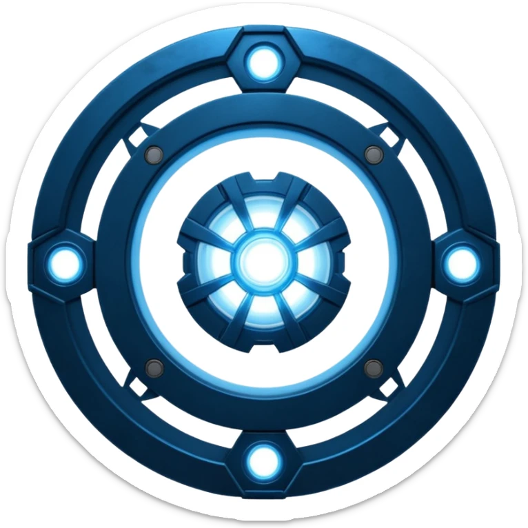 reator arc do homem de ferro especificamente filme iron man 3 sticker